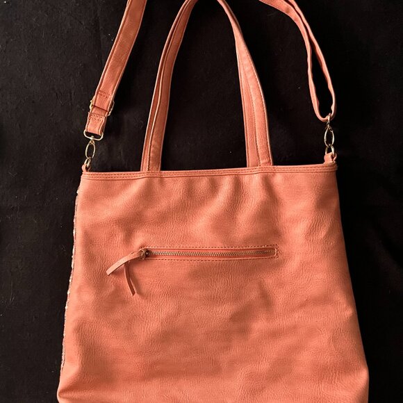 Bronze Sequin Adjustable Crossbody Purse/Tote* - Picture 4 of 10